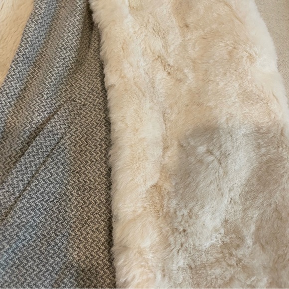 Anthropologie Saturday Sunday Ambrose faux fur cardigan, NWT, small, gray - Picture 7 of 8